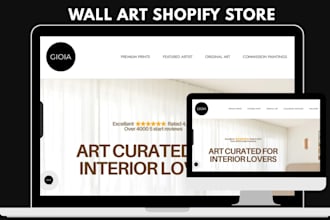 design wall art shopify store, wall art store, print on demand, wall art website