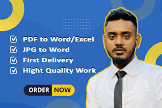 retype PDF to word, image to word without mistakes