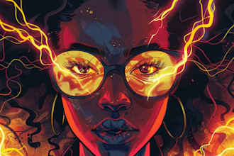 draw in pop art and comics style