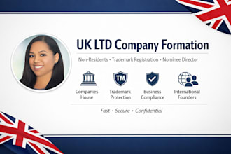 uk ltd company for non residence, trademark registration UK nominee director