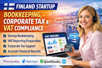 finland startup bookkeeping, corporate tax and vat compliance