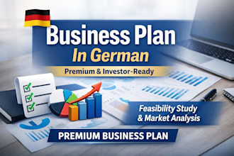 write a business plan and feasibility study in german