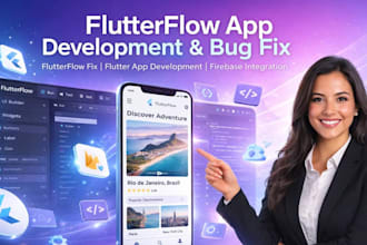 build flutterflow app, fix flutterflow bugs, develop flutter mobile app