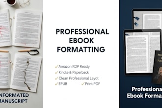 format your ebook for amazon KDP with a clean professional layout