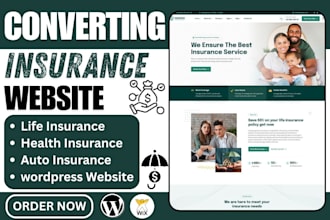 design professional insurance website life insurance auto insurance website