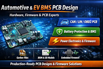 develop automotive pcb for sensors ecu and power management