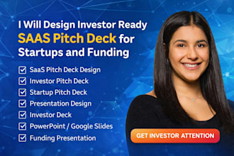 design investor ready saas pitch deck for startups and funding