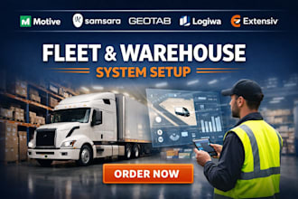 setup motive samsara geotab logiwa 3pl extensiv mintsoft warehouse US management