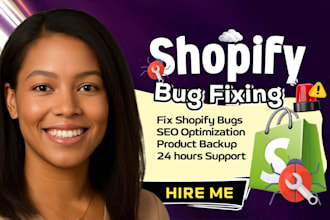be your shopify developer, do shopify custom coding, shopify bug fix, learndash