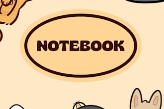 design custom notebooks, diaries, and islamic posters in canva