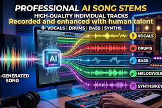 create stem tracks of your ai song