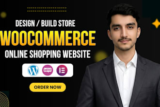 design responsive woocommerce website and online store