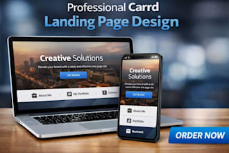 build a responsive carrd one page website for brands portfolios and businesses
