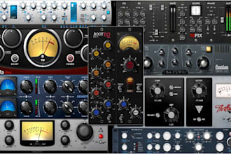 develop a modern vst3, vst, au plugins, gui with dsp feature for windows and mac