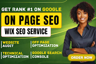 do on page and local SEO optimization for wix shopify website