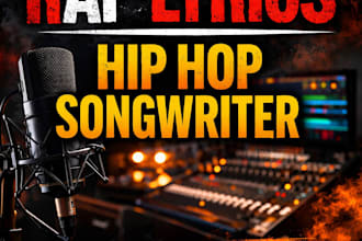 be your hip hop rap lyrics songwriting trap drill rap ghostwriter catchy hook