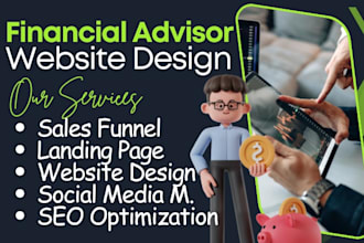 design financial advisor website, tax website,business website, mortgage website