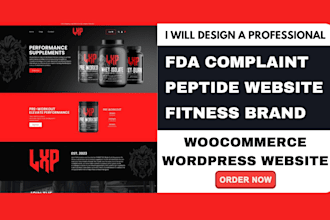 create fda complaint peptides colla gen, joint health fitness branding website