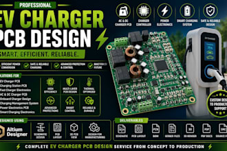 design ev charger pcb, charging station pcb and power electronics circuits