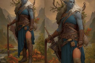create custom dnd character portraits and fantasy rpg illustrations
