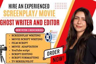 do movie script screenwriting screenplay as your experienced screenplay writer