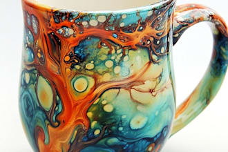 create a custom coffee mug design or coffee cup design