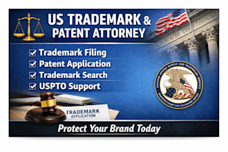 be your US attorney for trademark and patent applications