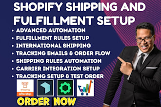 setup shopify shippings and fulfillment via aftership easyship shipstation envia