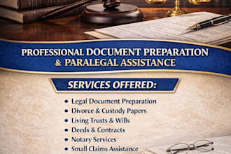 prepare and or draft legal documents