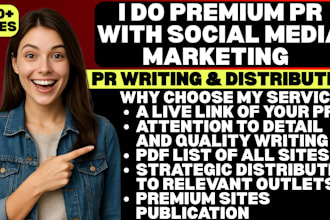 do press release distribution with social media marketing