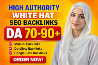 seo backlinks high da links for monthly white hat off page link building