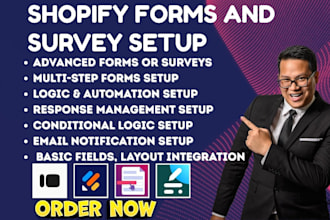 setup shopify forms and survey via typeform jotform powerful form builder hulk