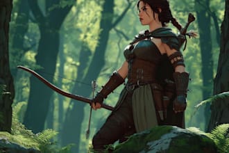 draw stylized fantasy dnd character art