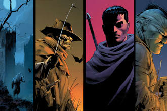 draw custom dark berserk style art in high quality