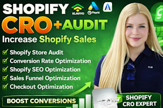 increase shopify sales conversion rate optimization cro shopify audit expert