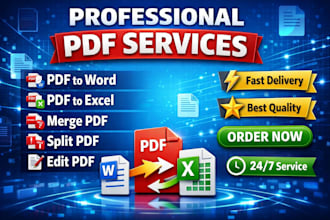 convert, edit, merge, split and create PDF files professionally