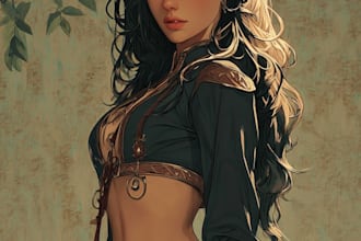 illustrate a dark fantasy character