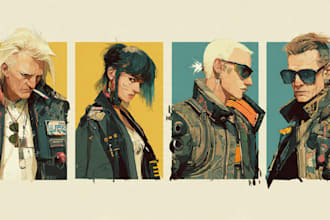 create cyberpunk character art