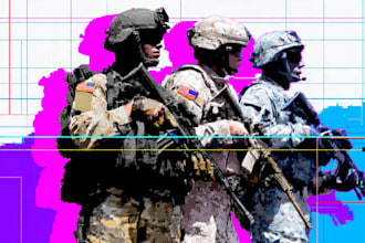 do military themed illustrations for your project