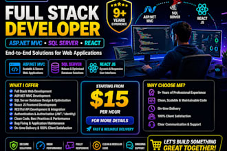 be your full stack web developer and can do website maintenance