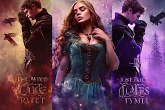design a haunting cinematic vampire gothic romance book cover that mesmerizes