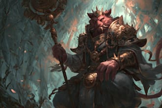do 2d game art illustrations and concept art artworks