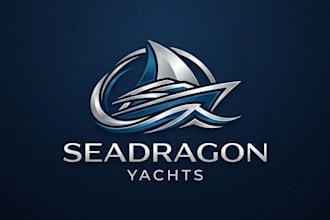 design a luxury and elegant yacht logo for your brand