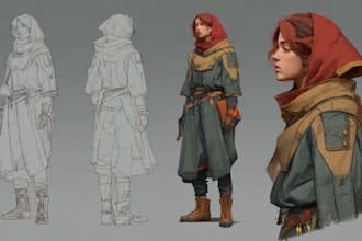 create concept or character art