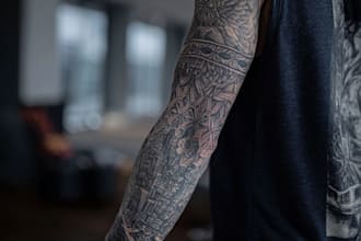 design a custom full tattoo sleeve in my style