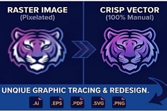 trace vector file for your logo and image