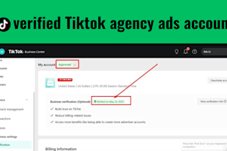 create agency verified tiktok business manager and ads account