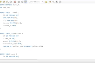 write fix and optimize sql queries for mysql and postgresql
