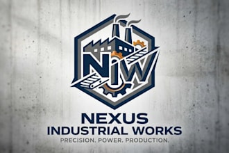 design a unique and professional factory logo for your brand