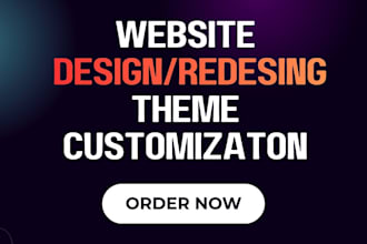 design, redesign webseite wordpress and wordpress theme customization